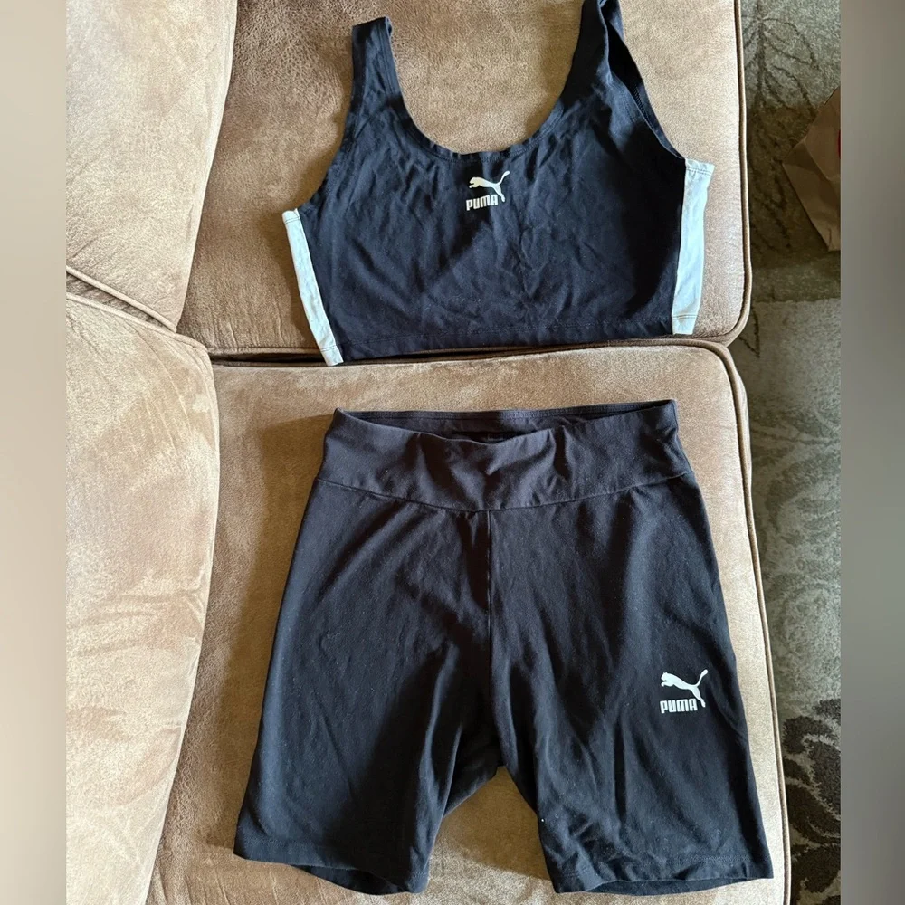 Puma Black and White Athletic Set - Picture 1 of 5